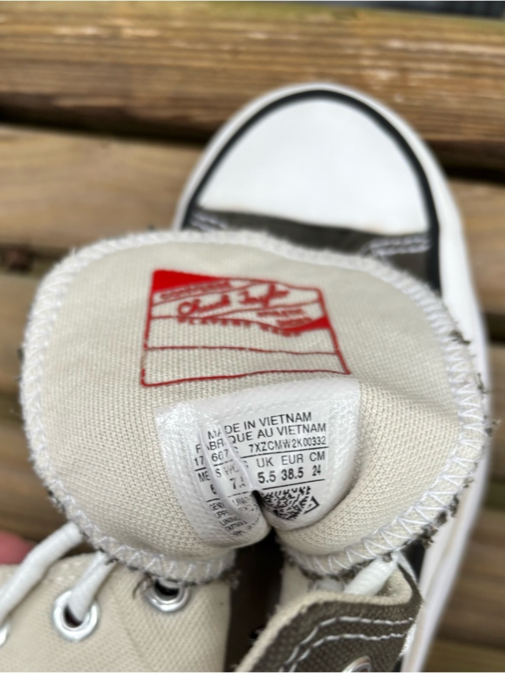 Converse Run Star hike High Sneakers in khaki cargo NWOB 6M 7.5W - Picture 8 of 8